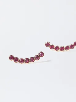 PARFOIS Pendientes Con Circonitas Multicor Outlet