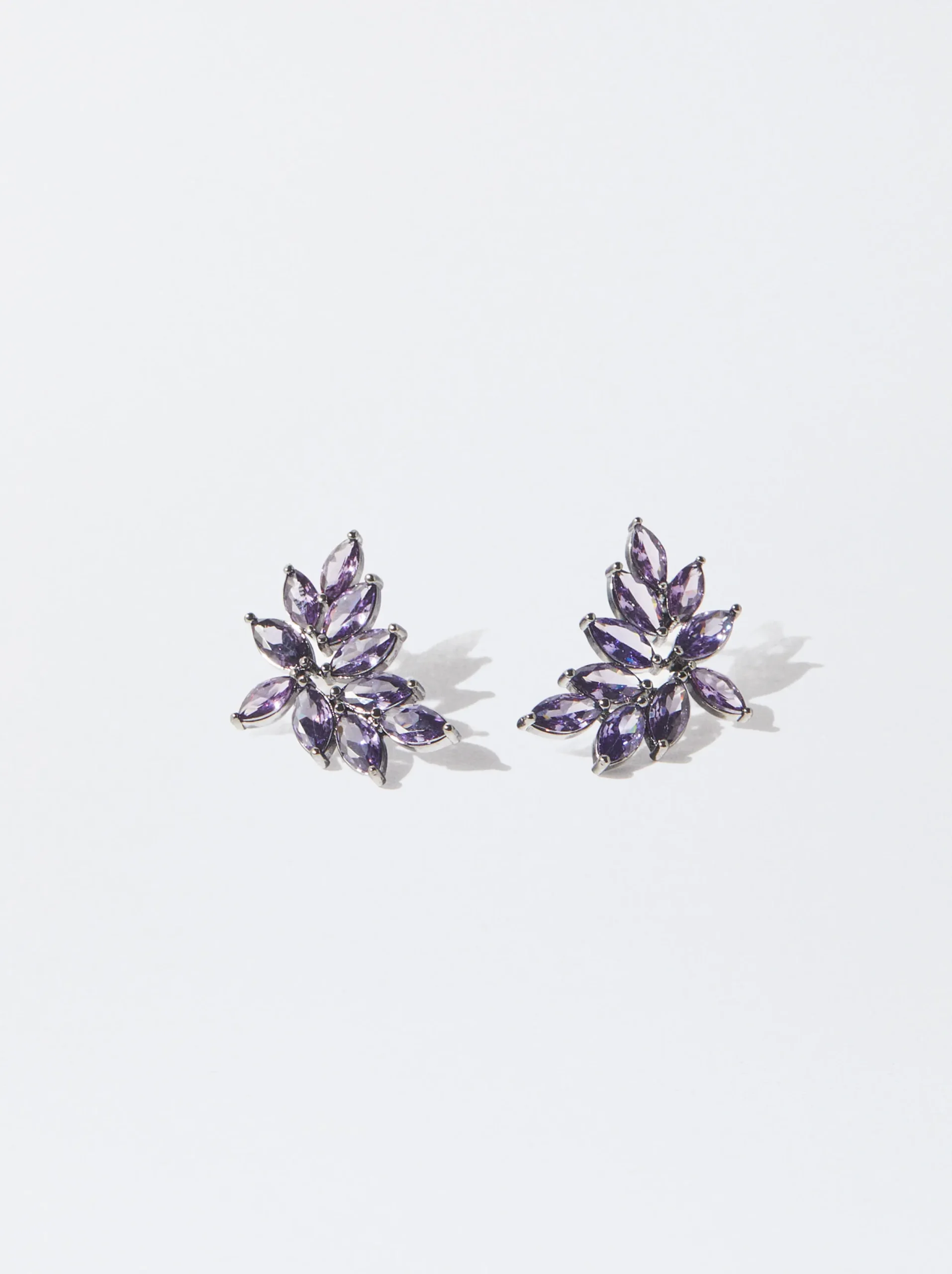 PARFOIS Pendientes Con Circonitas Violeta Online