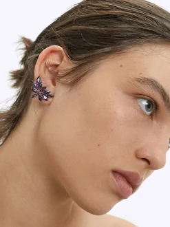 PARFOIS Pendientes Con Circonitas Violeta Online