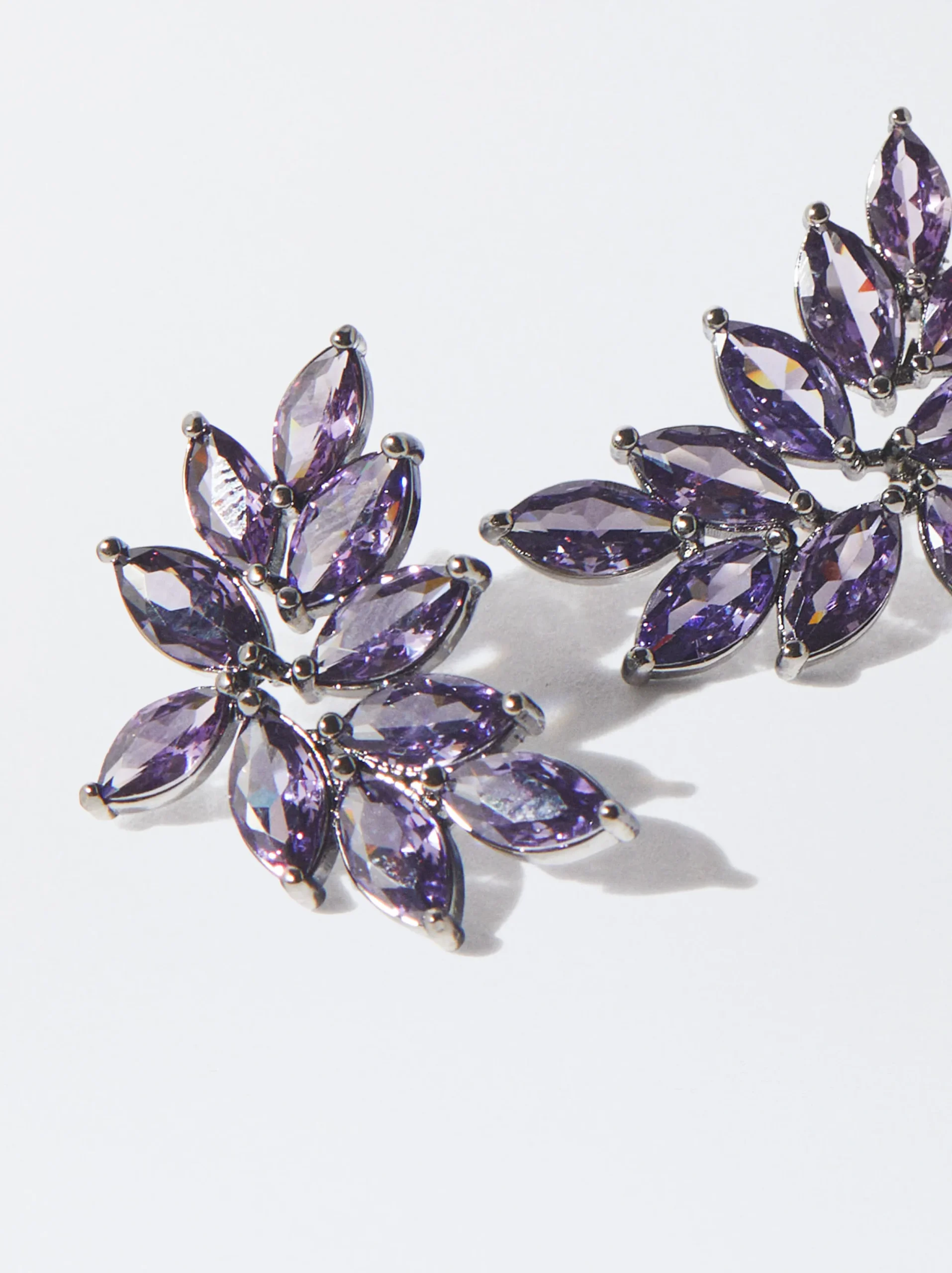 PARFOIS Pendientes Con Circonitas Violeta Online