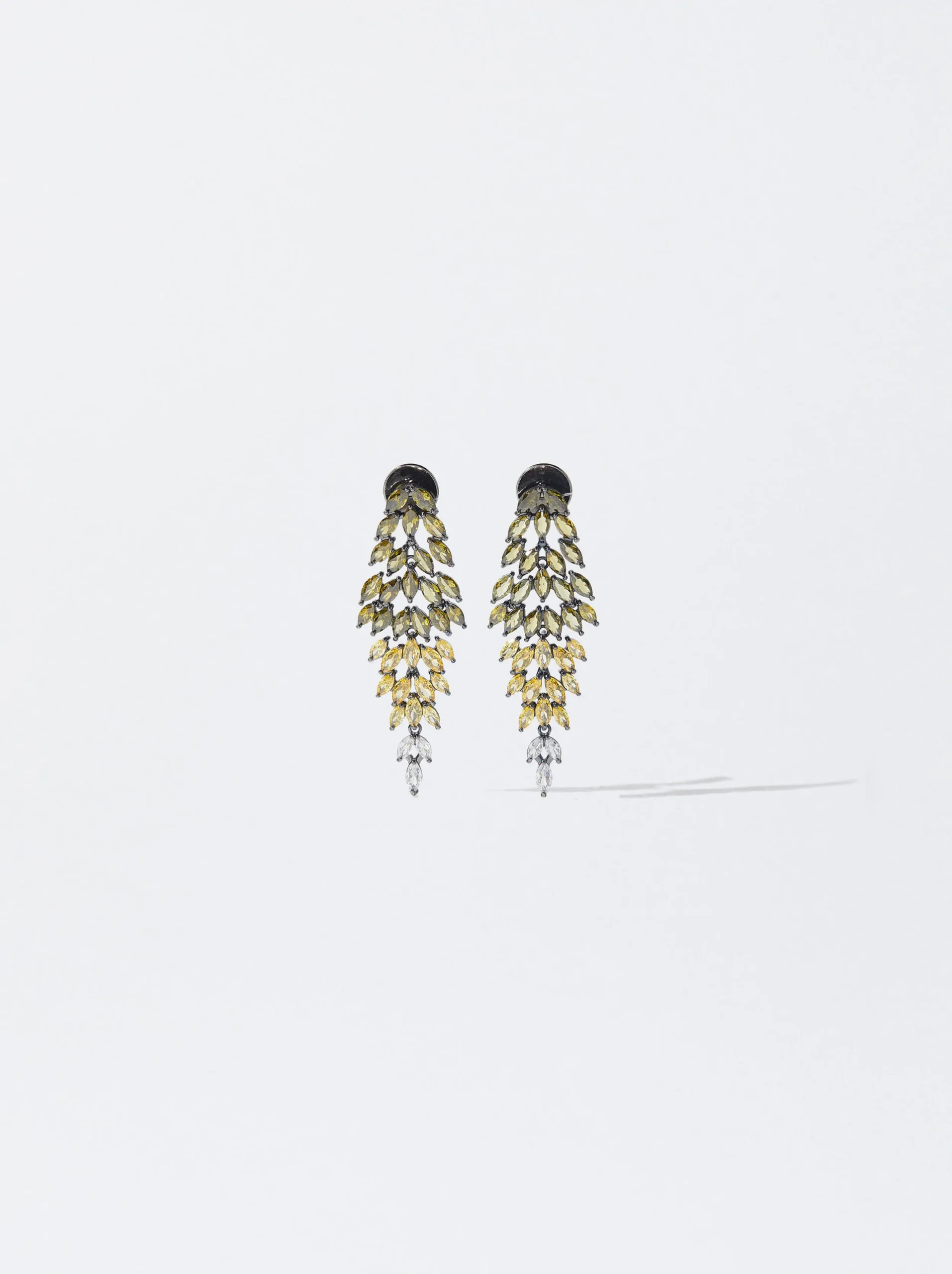 PARFOIS Pendientes Con Circonitas Multicor Store