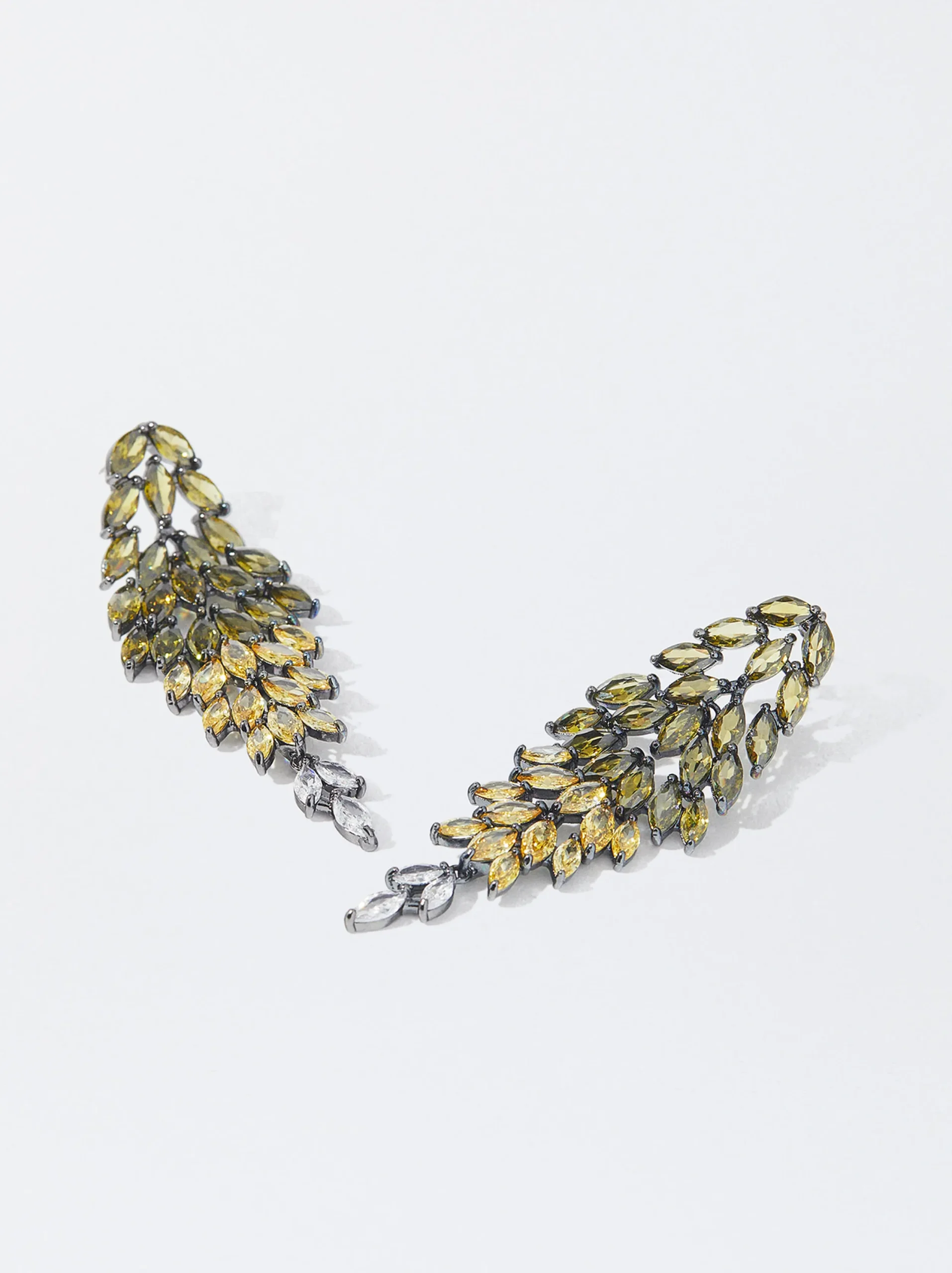 PARFOIS Pendientes Con Circonitas Multicor Store