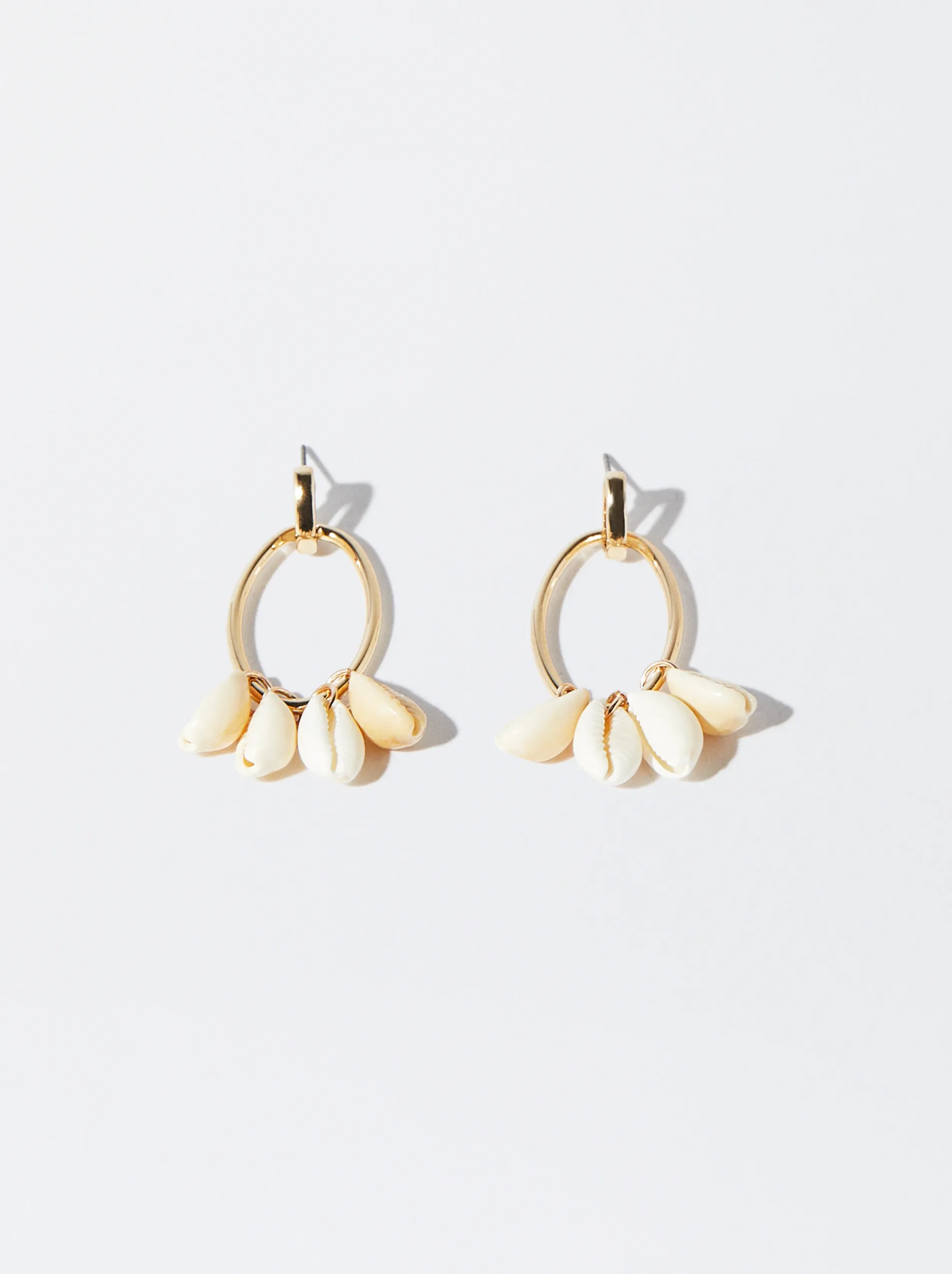 PARFOIS Pendientes Con Concha Dorado Best