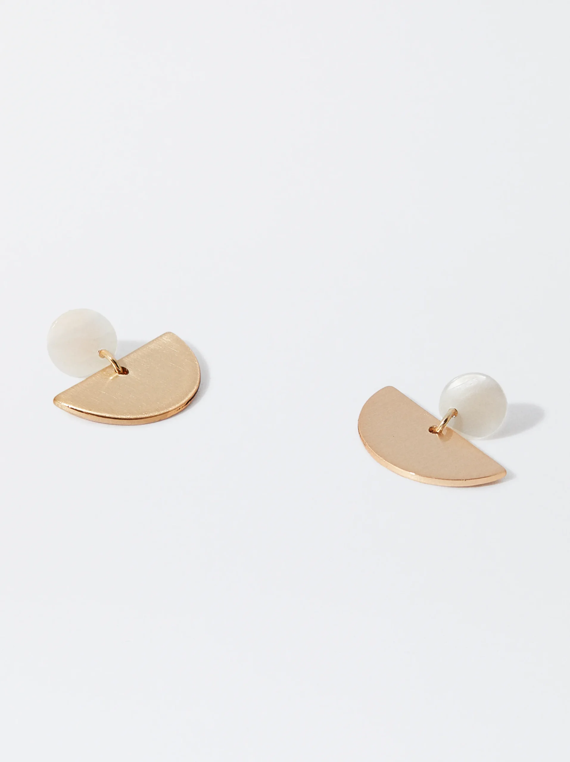 PARFOIS Pendientes Con Concha Dorado Cheap