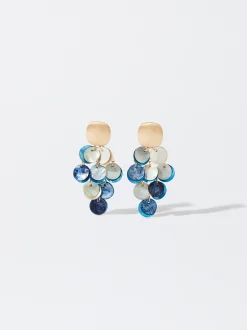 PARFOIS Pendientes Con Concha Multicor Store