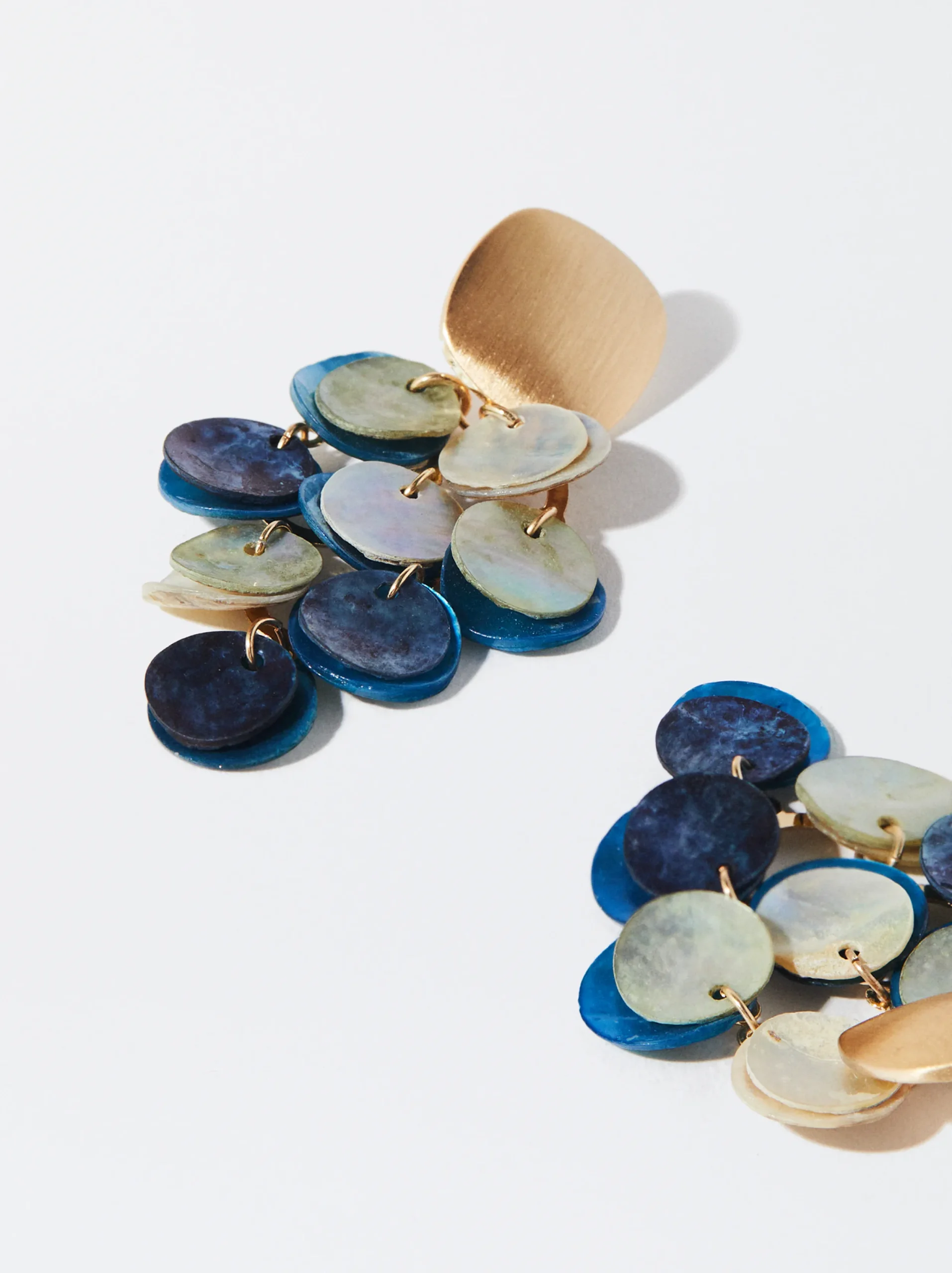 PARFOIS Pendientes Con Concha Multicor Store