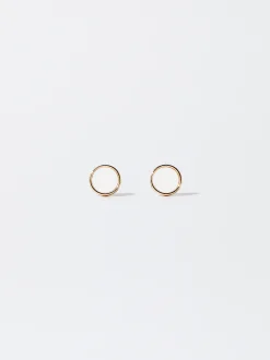 PARFOIS Pendientes Con Concha Dorado Flash Sale