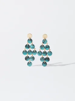 PARFOIS Pendientes Con Concha Azul Hot