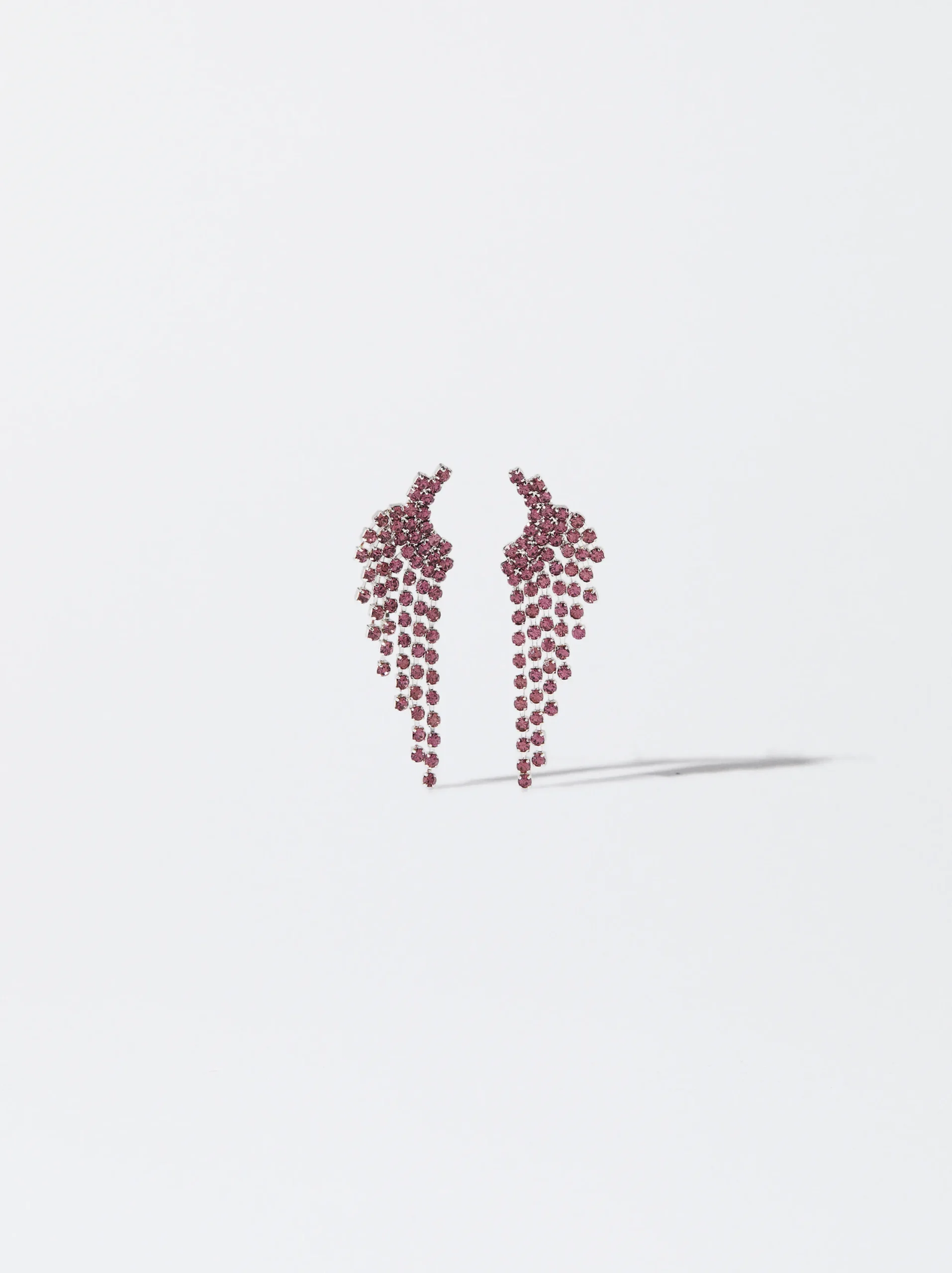 PARFOIS Pendientes Con Cristales Rosa Discount