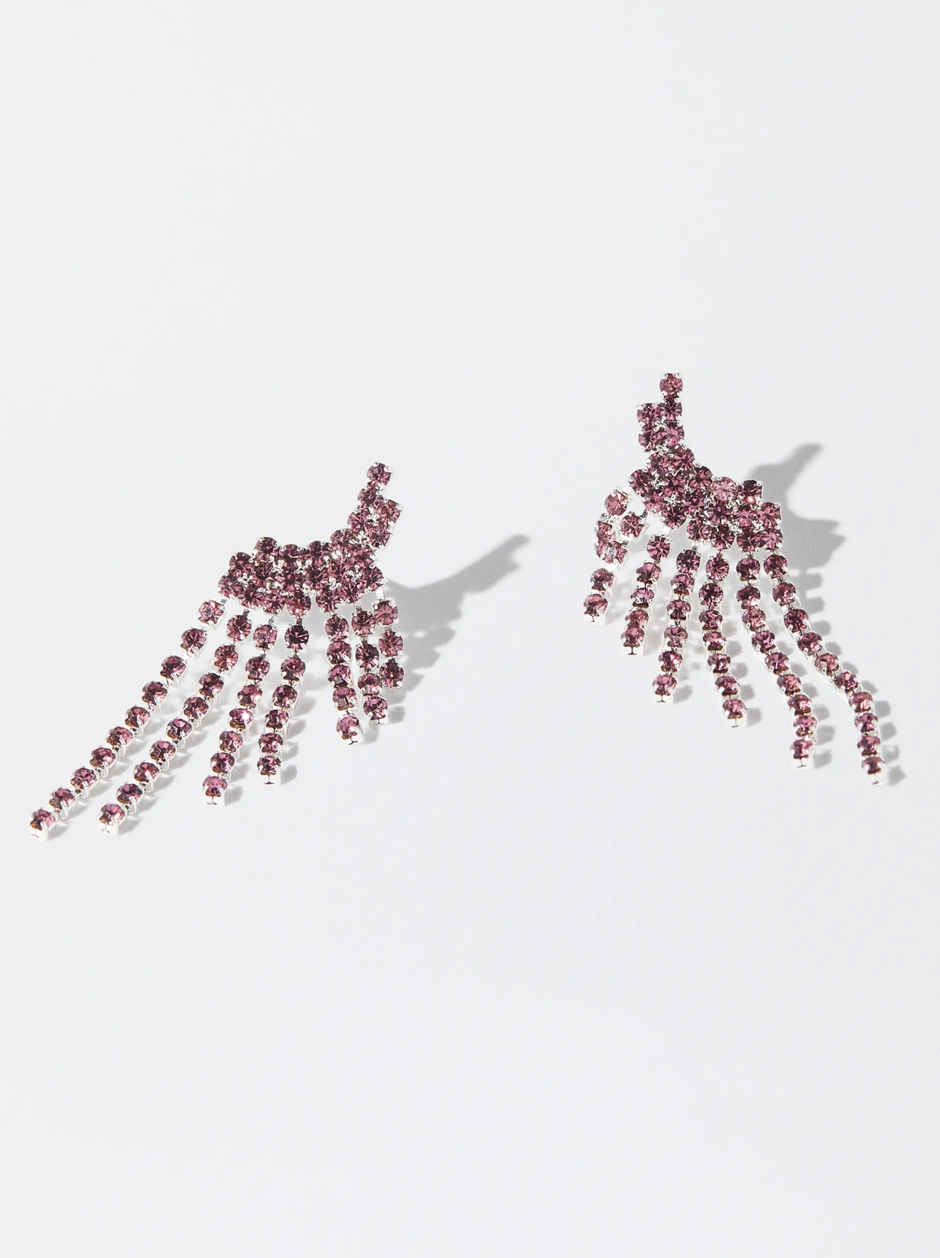 PARFOIS Pendientes Con Cristales Rosa Discount