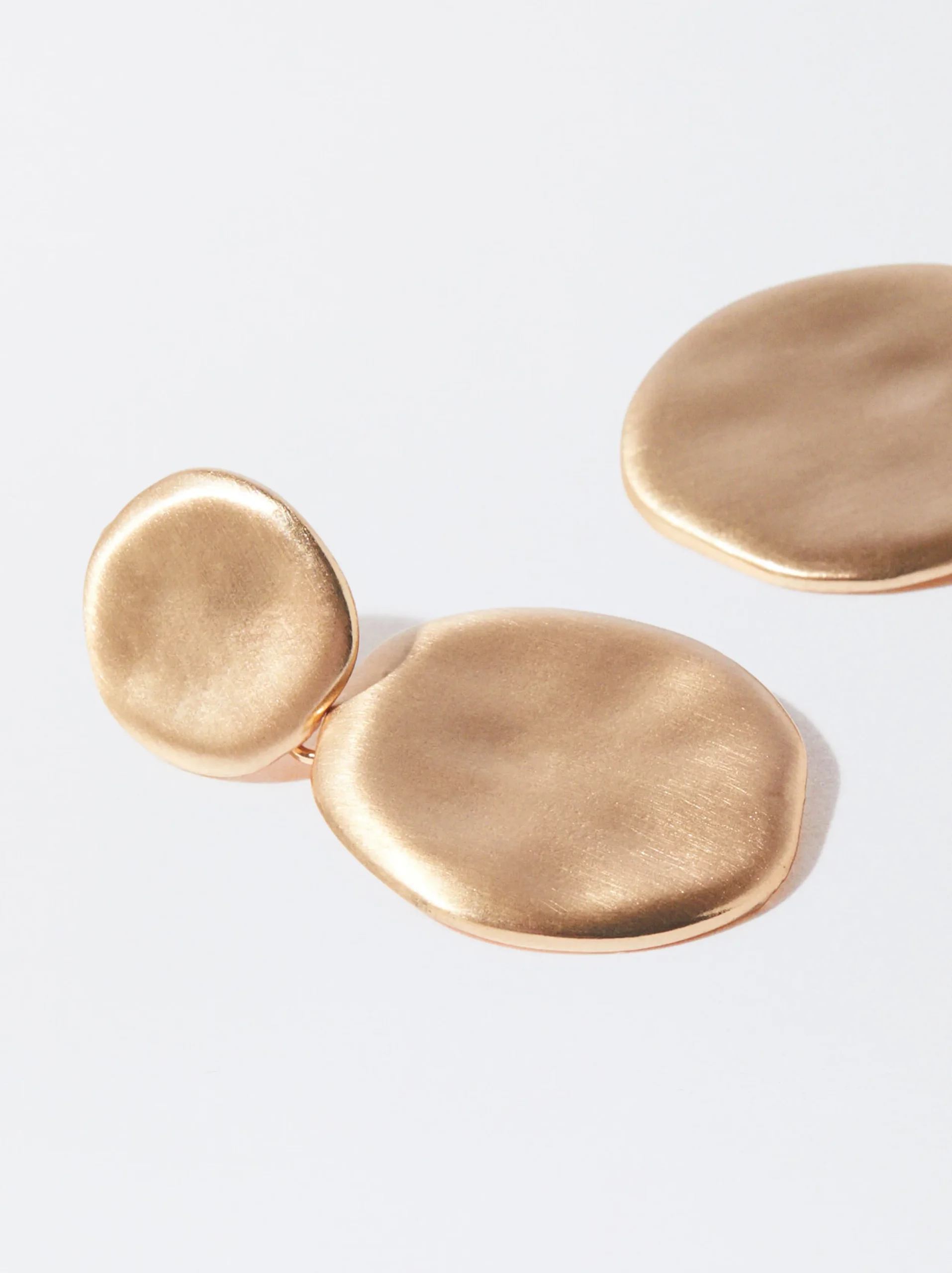 PARFOIS Pendientes Con Efecto Mate Dorado Shop
