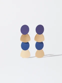 PARFOIS Pendientes Con Efecto Mate Multicor Cheap