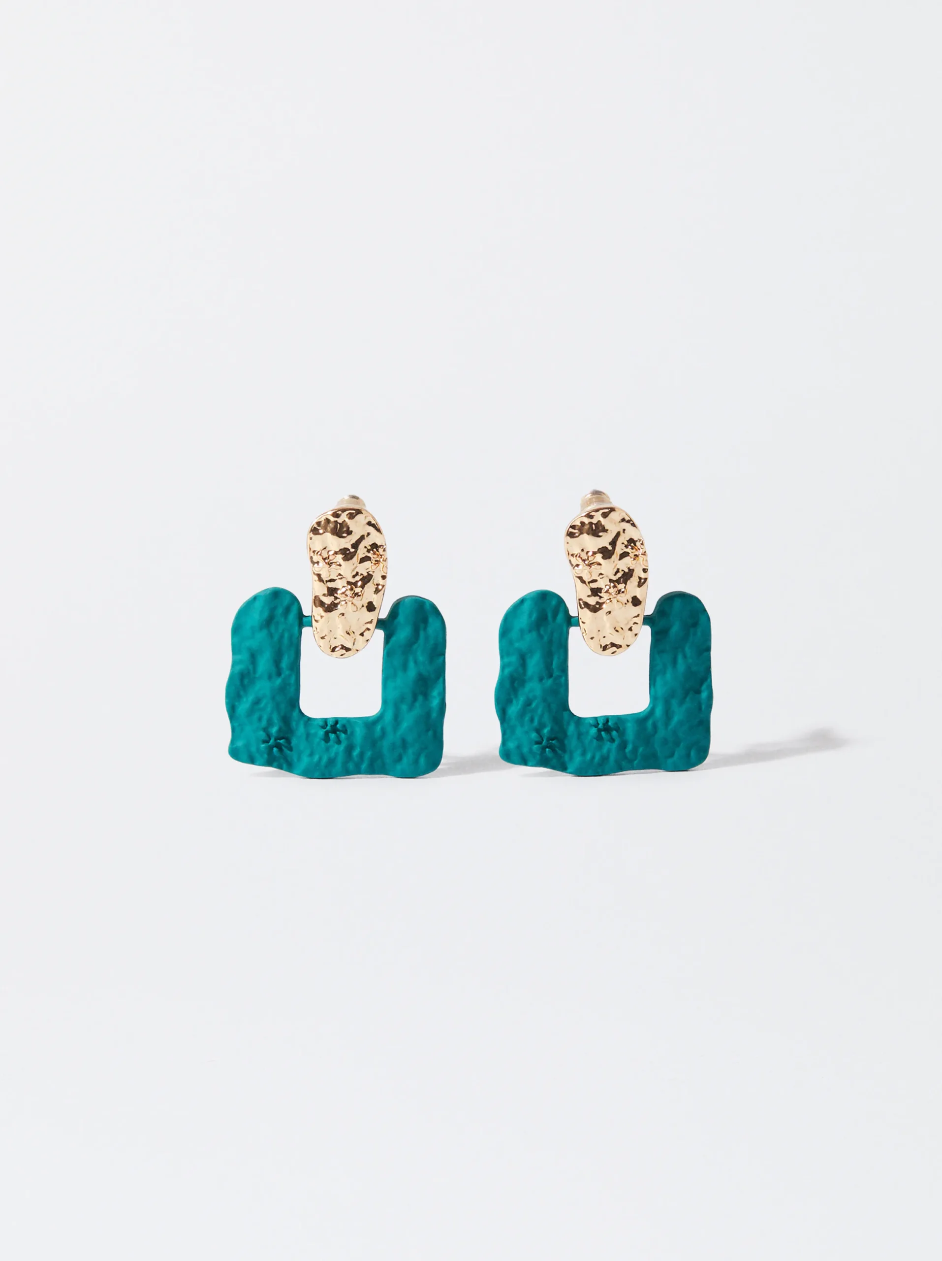 PARFOIS Pendientes Con Efecto Mate Azul Best Sale