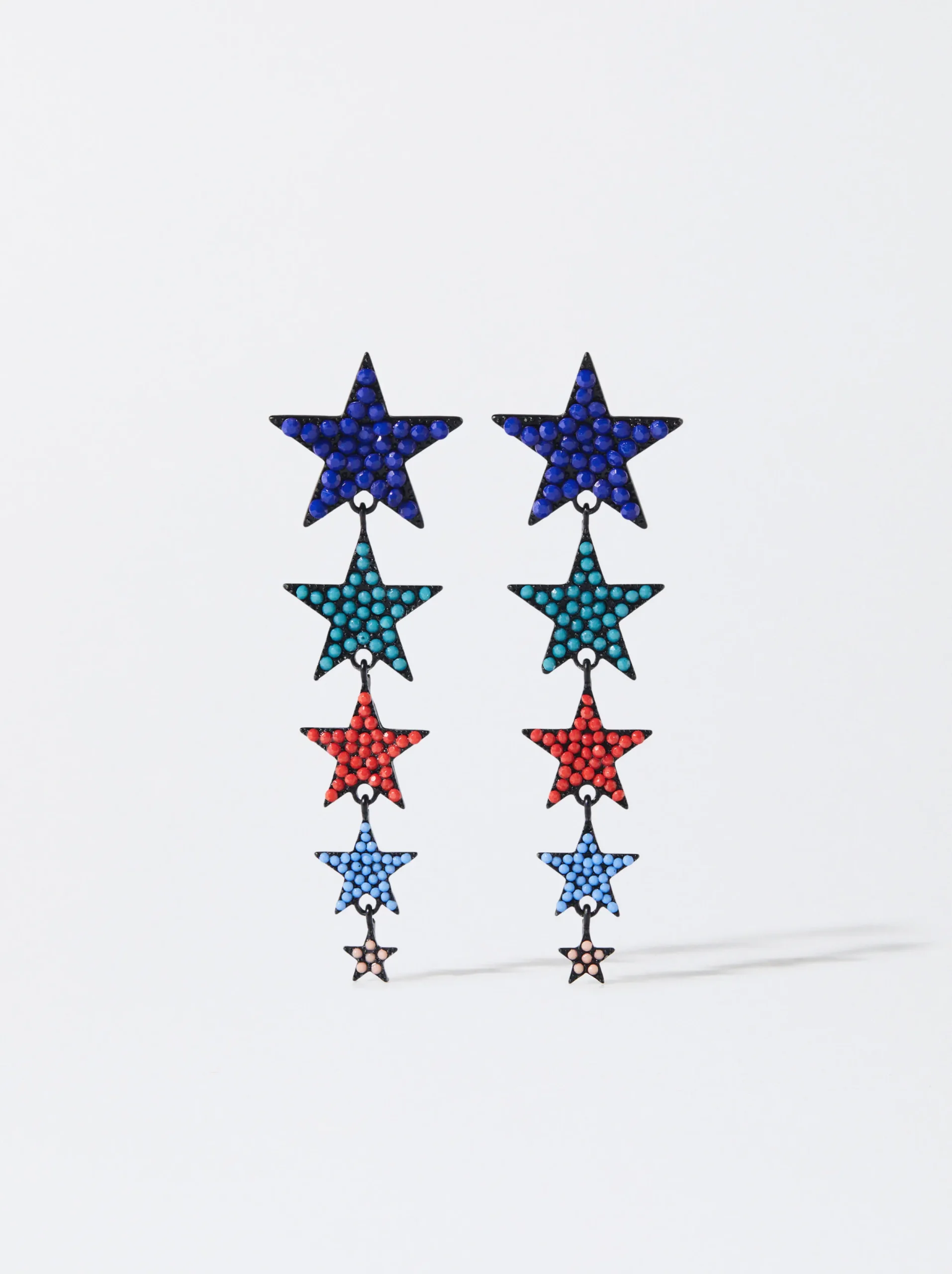 PARFOIS Pendientes Con Estrellas Multicor Best Sale