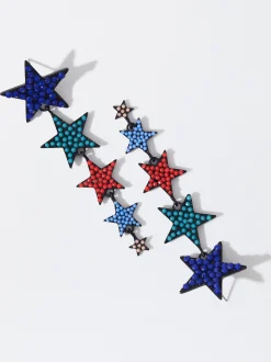 PARFOIS Pendientes Con Estrellas Multicor Best Sale