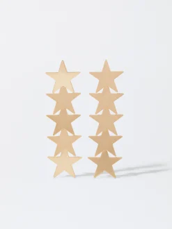 PARFOIS Pendientes Con Estrellas Dorado Best
