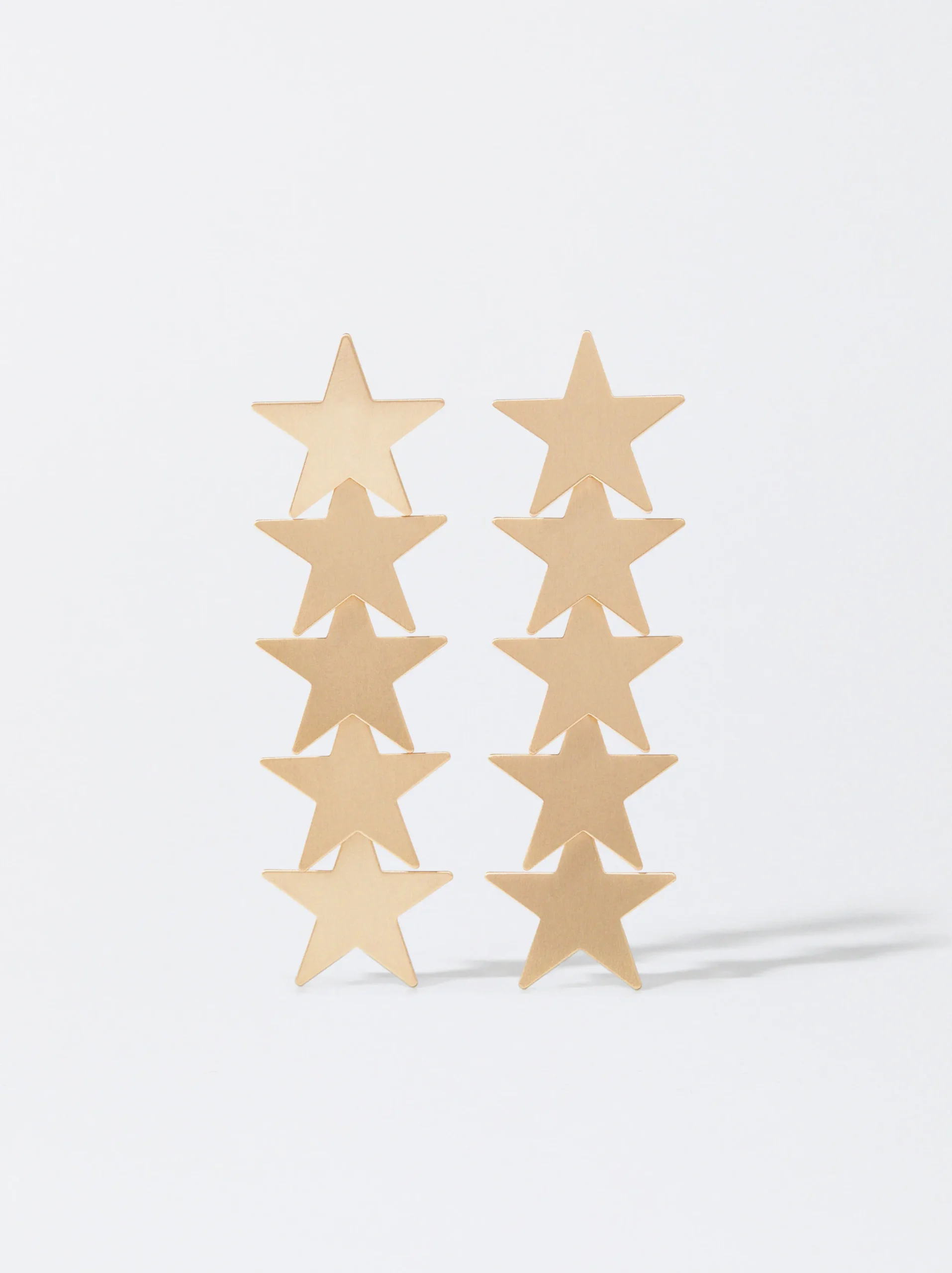 PARFOIS Pendientes Con Estrellas Dorado Best