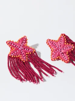 PARFOIS Pendientes Con Estrellas Y Abalorios Multicor Sale