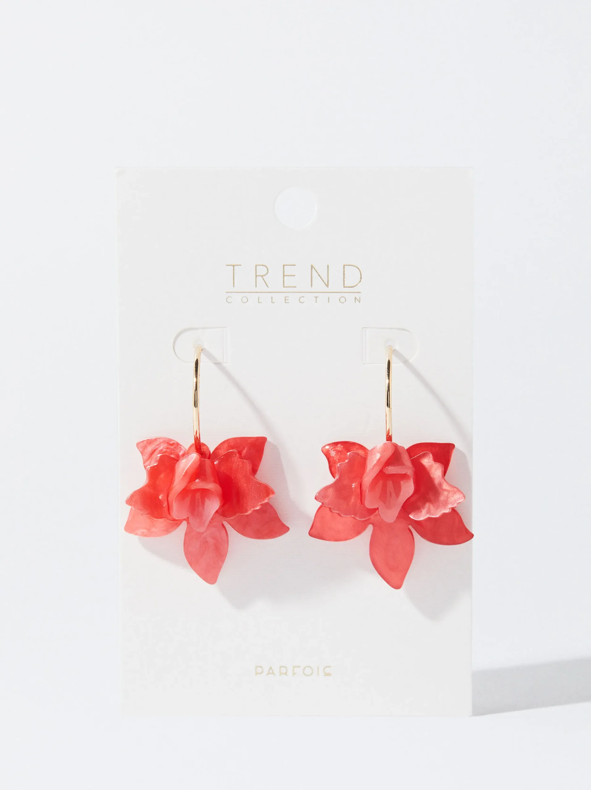 PARFOIS Pendientes Con Flor Coral Best