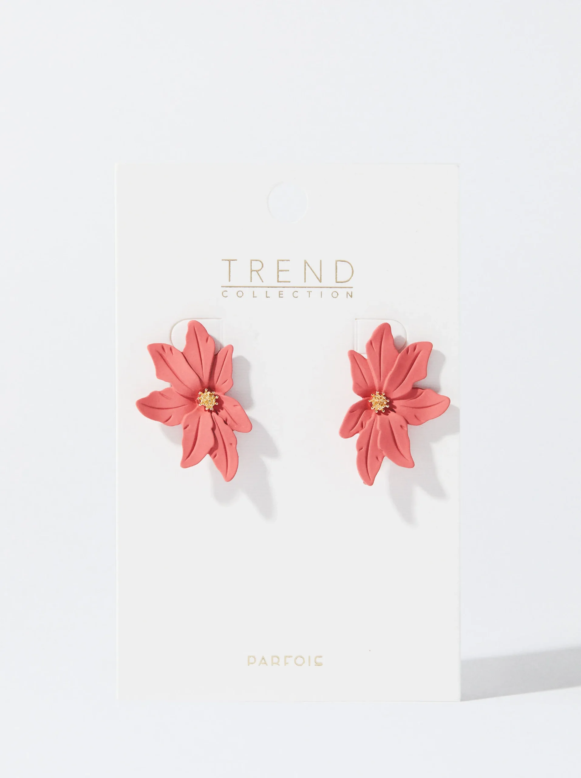 PARFOIS Pendientes Con Flor Coral Sale