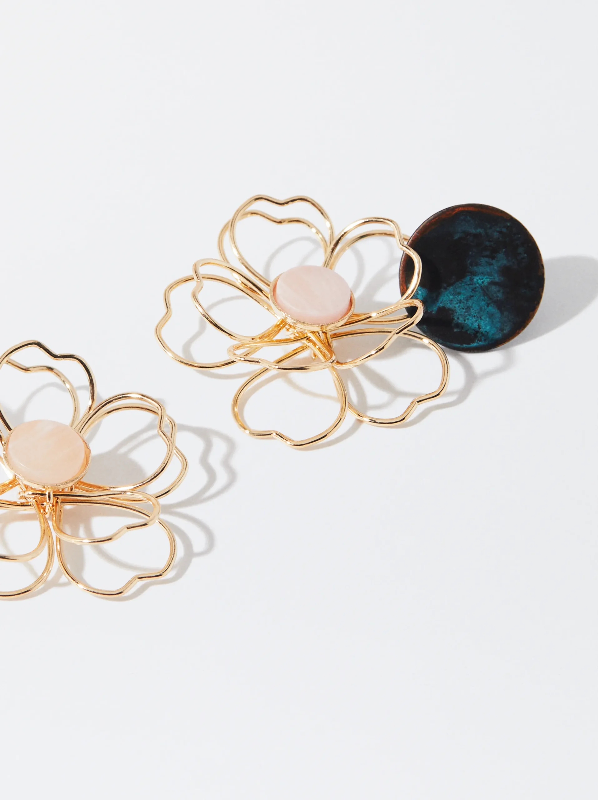 PARFOIS Pendientes Con Flor Multicor Best