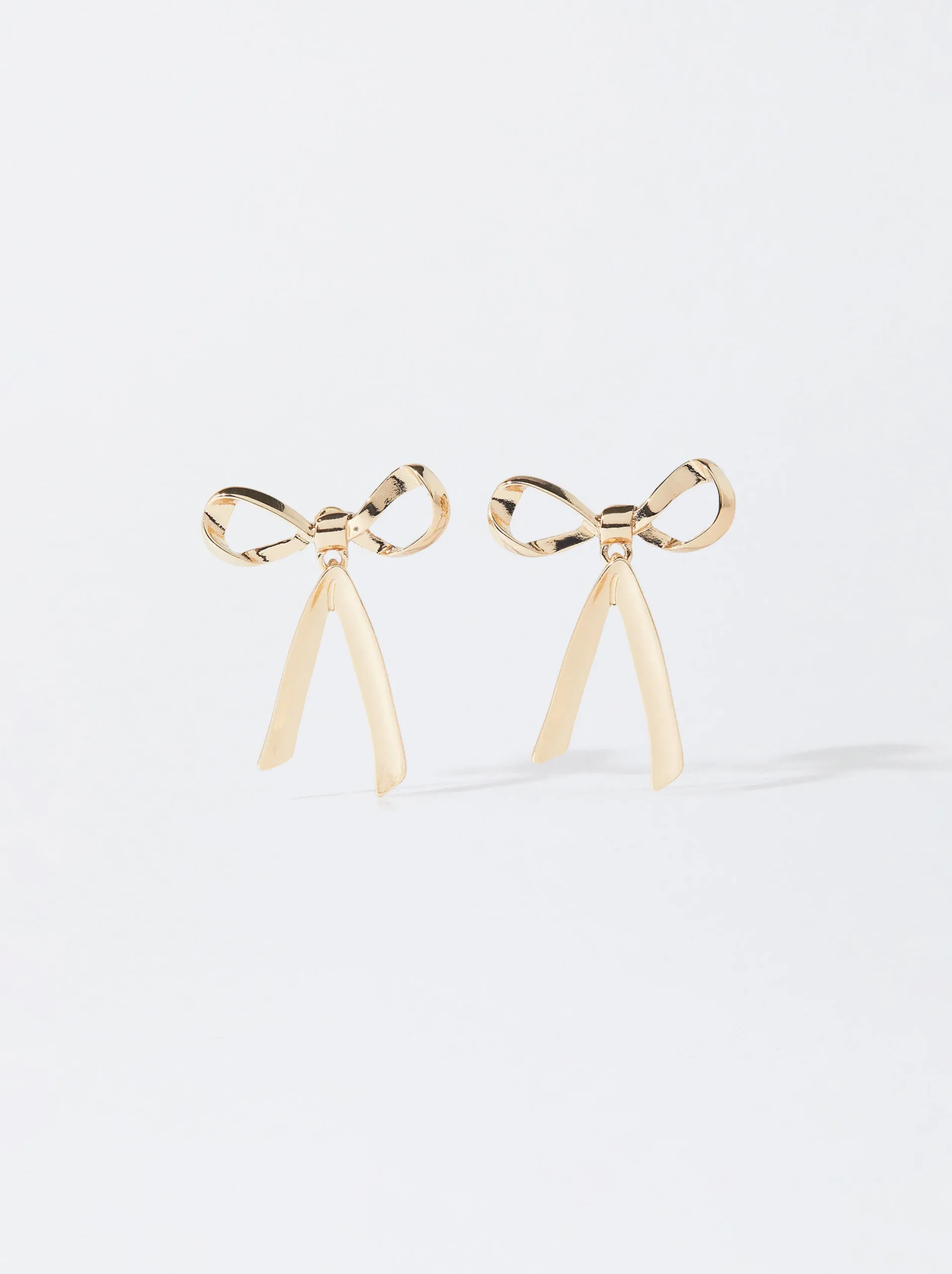 PARFOIS Pendientes Con Lazo Dorado Fashion