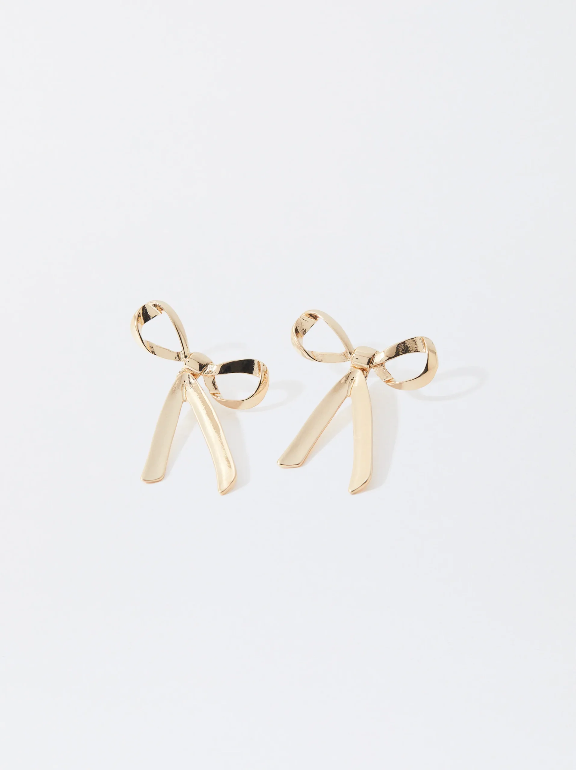 PARFOIS Pendientes Con Lazo Dorado Fashion