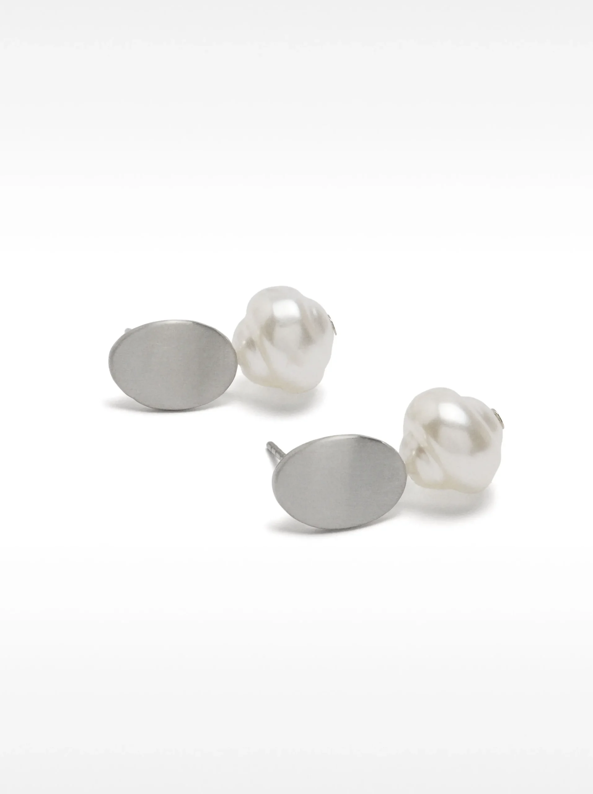 PARFOIS Pendientes Con Perlas Beige Best