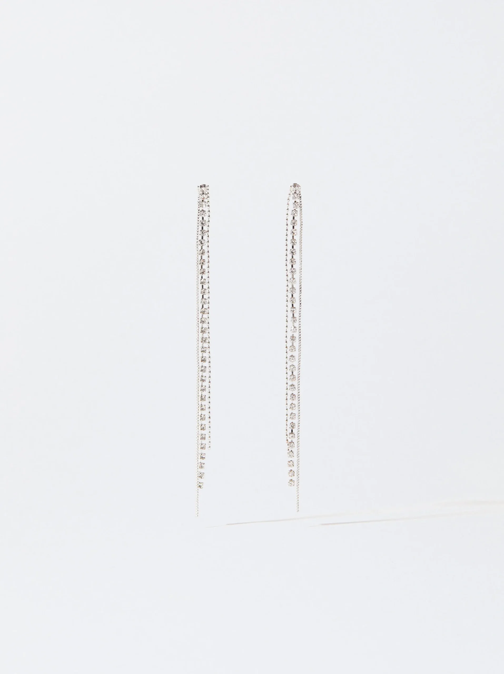 PARFOIS Pendientes Con Perlas Plateado Flash Sale