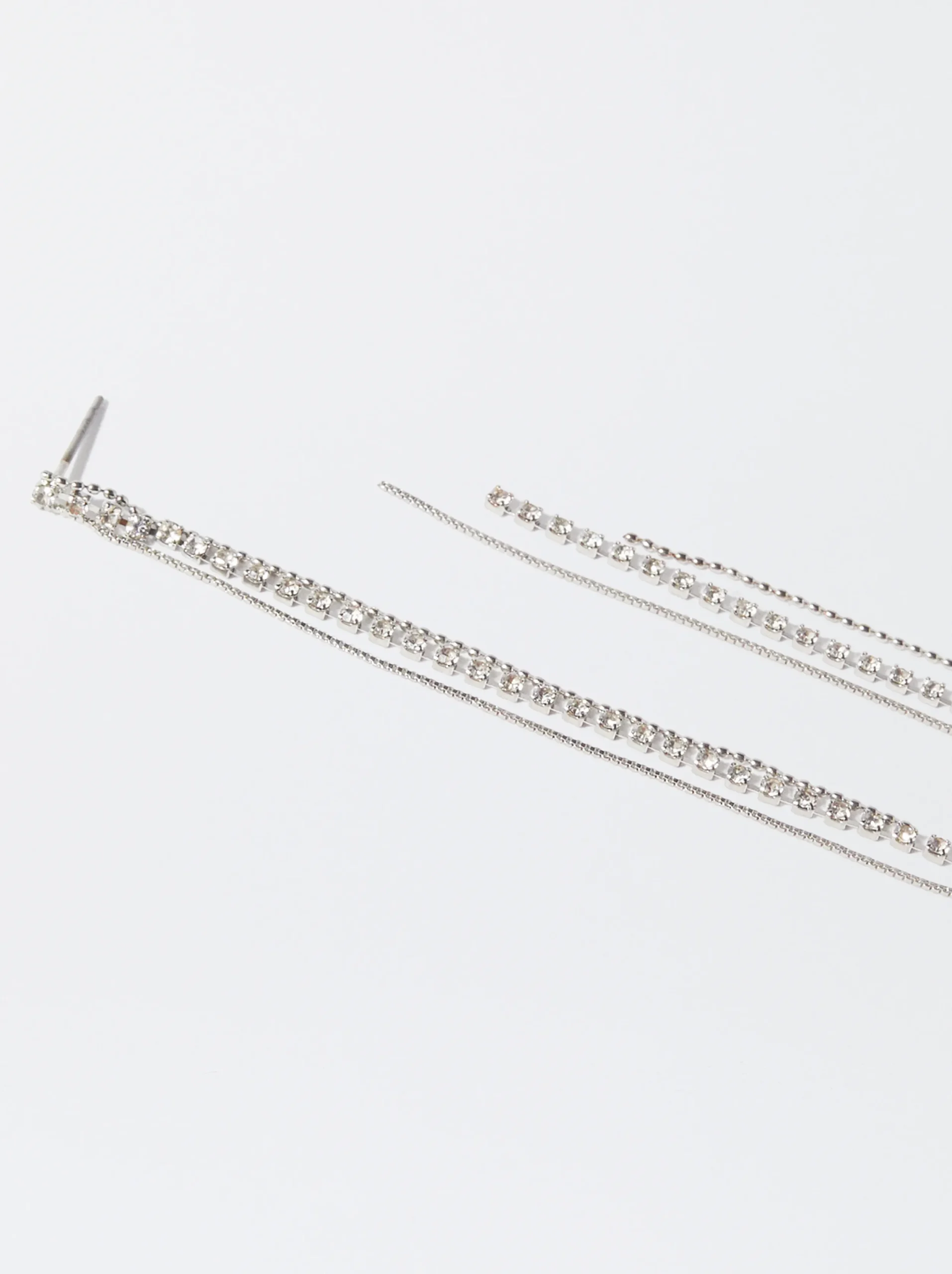 PARFOIS Pendientes Con Perlas Plateado Flash Sale