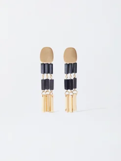 PARFOIS Pendientes Con Piedra Azul Flash Sale