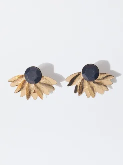 PARFOIS Pendientes Con Piedra Semipreciosa Azul Clearance