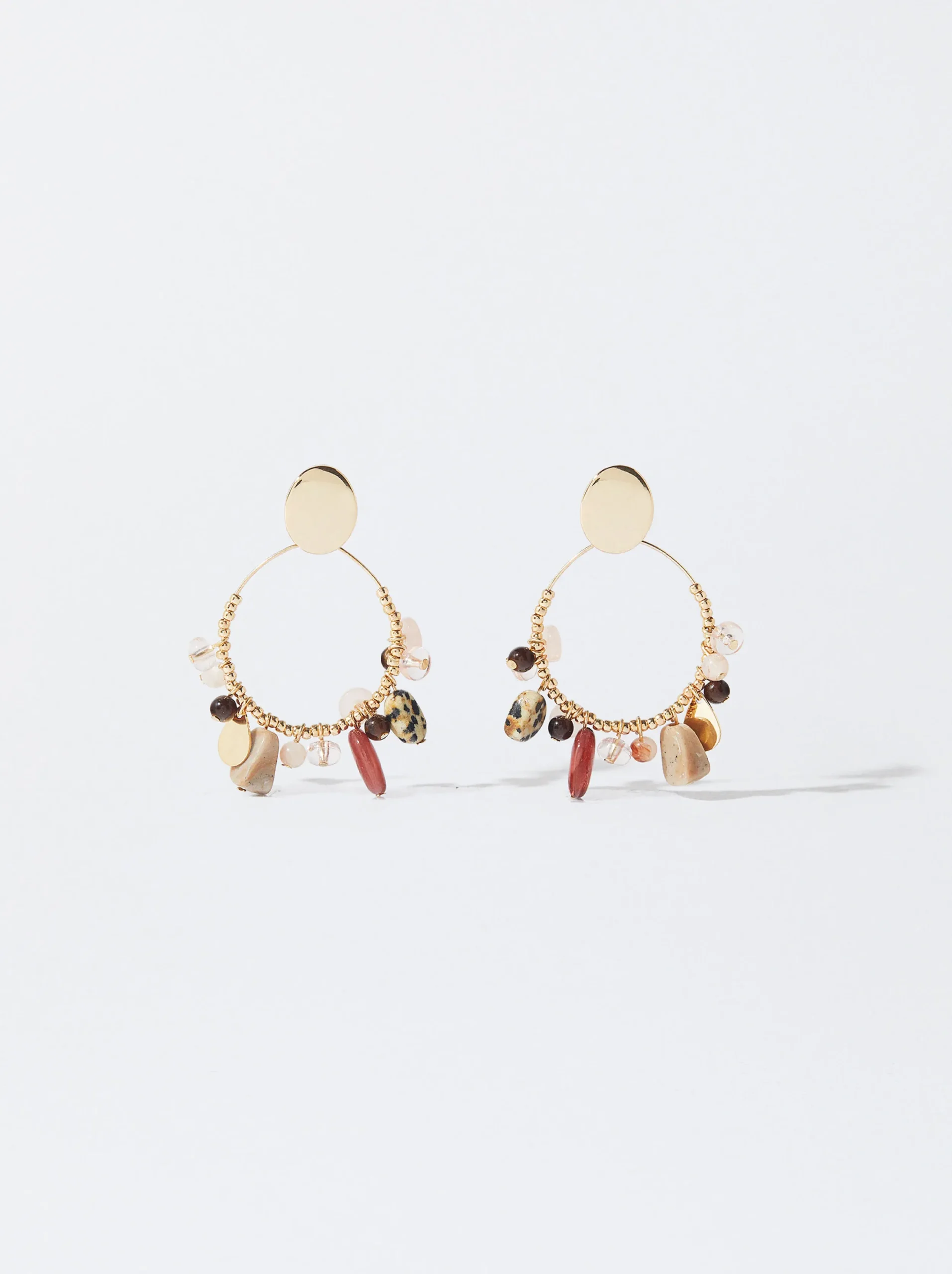 PARFOIS Pendientes Con Piedras Multicor Shop