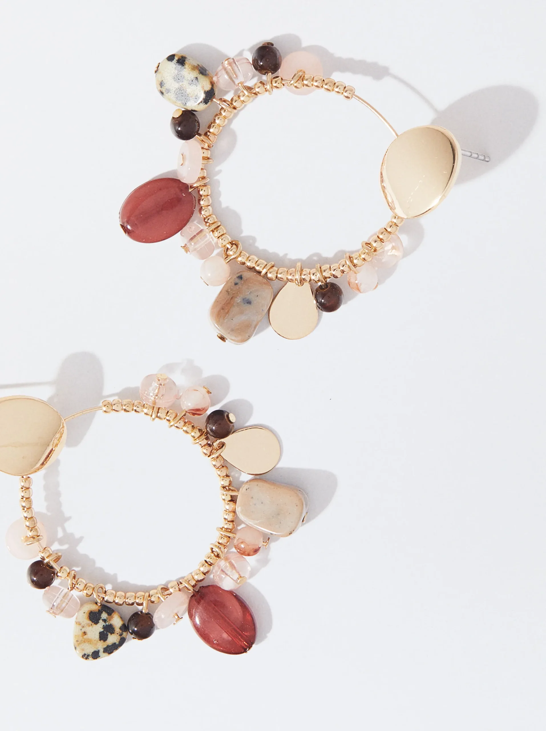 PARFOIS Pendientes Con Piedras Multicor Shop