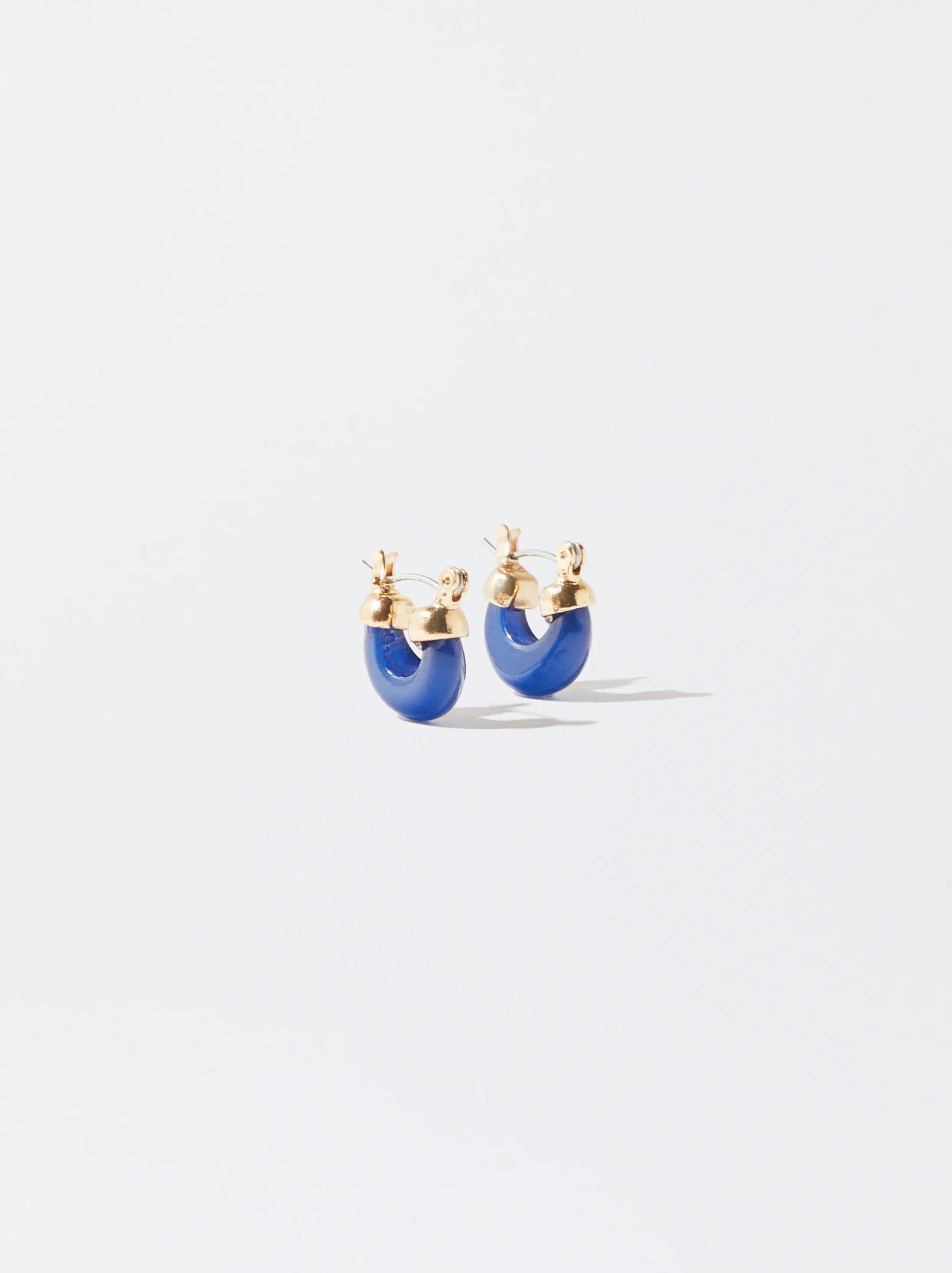 PARFOIS Pendientes Con Resina Azul Online