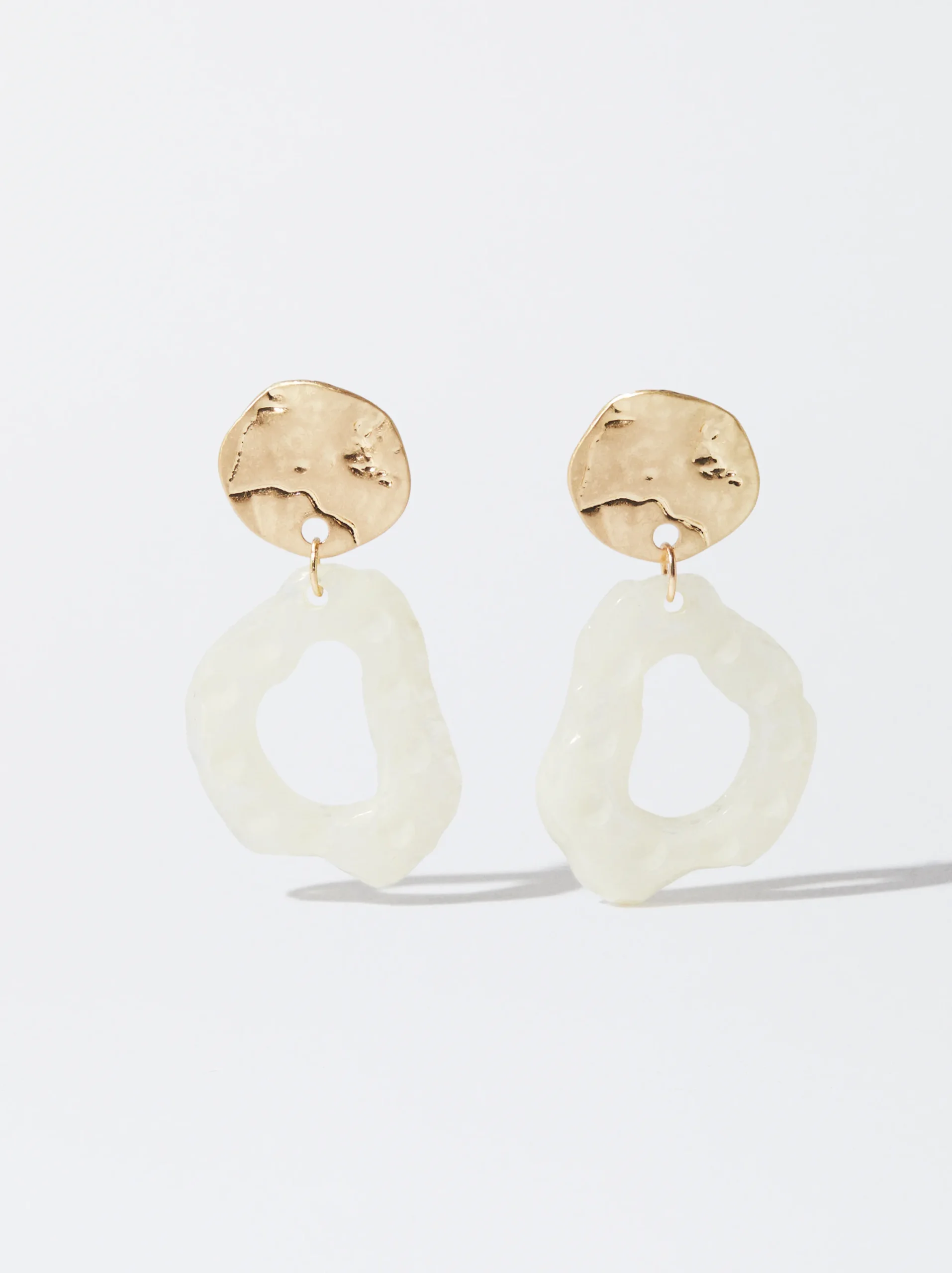 PARFOIS Pendientes Con Resina Verde Clearance