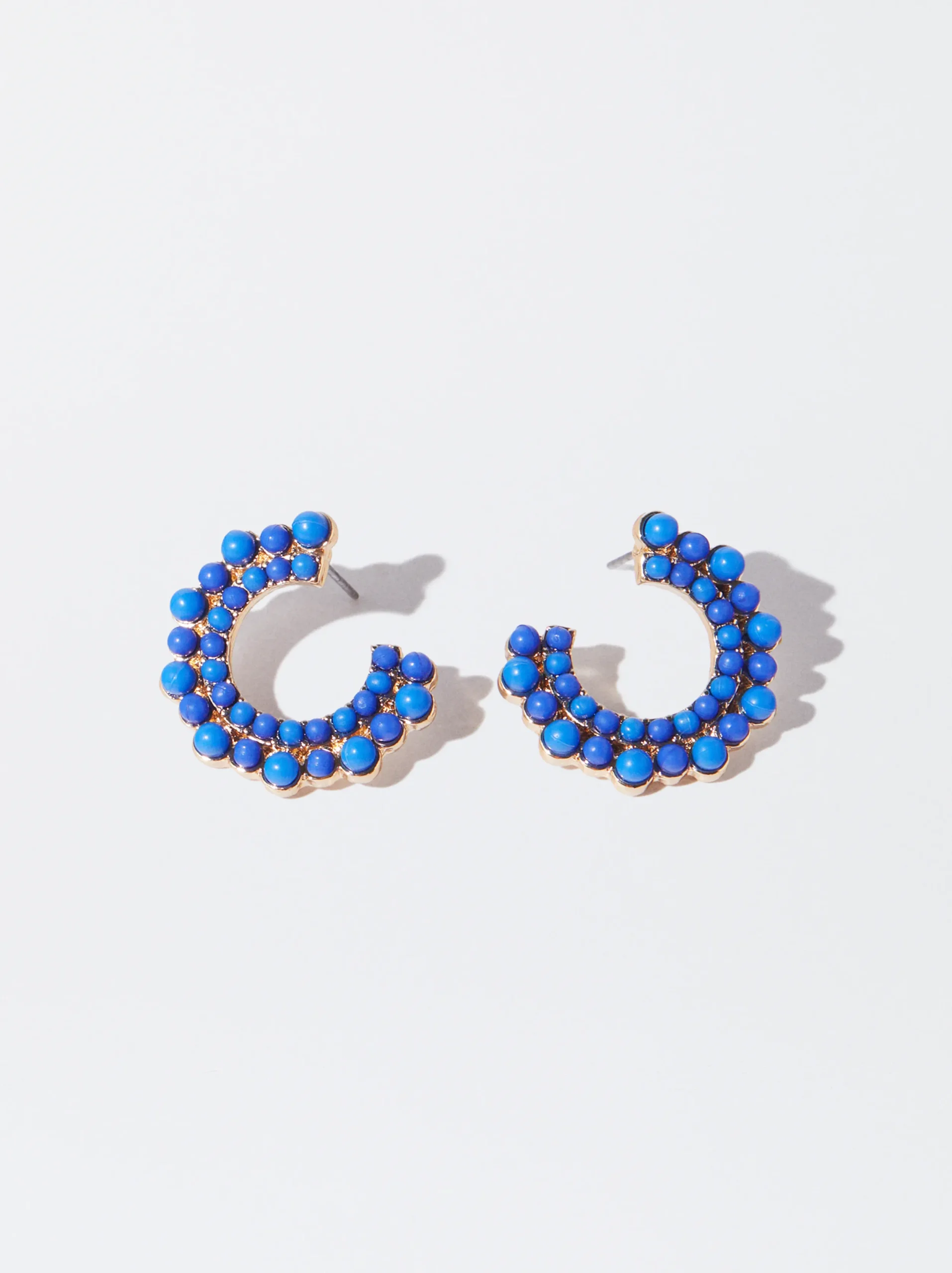 PARFOIS Pendientes Con Resina Azul Store