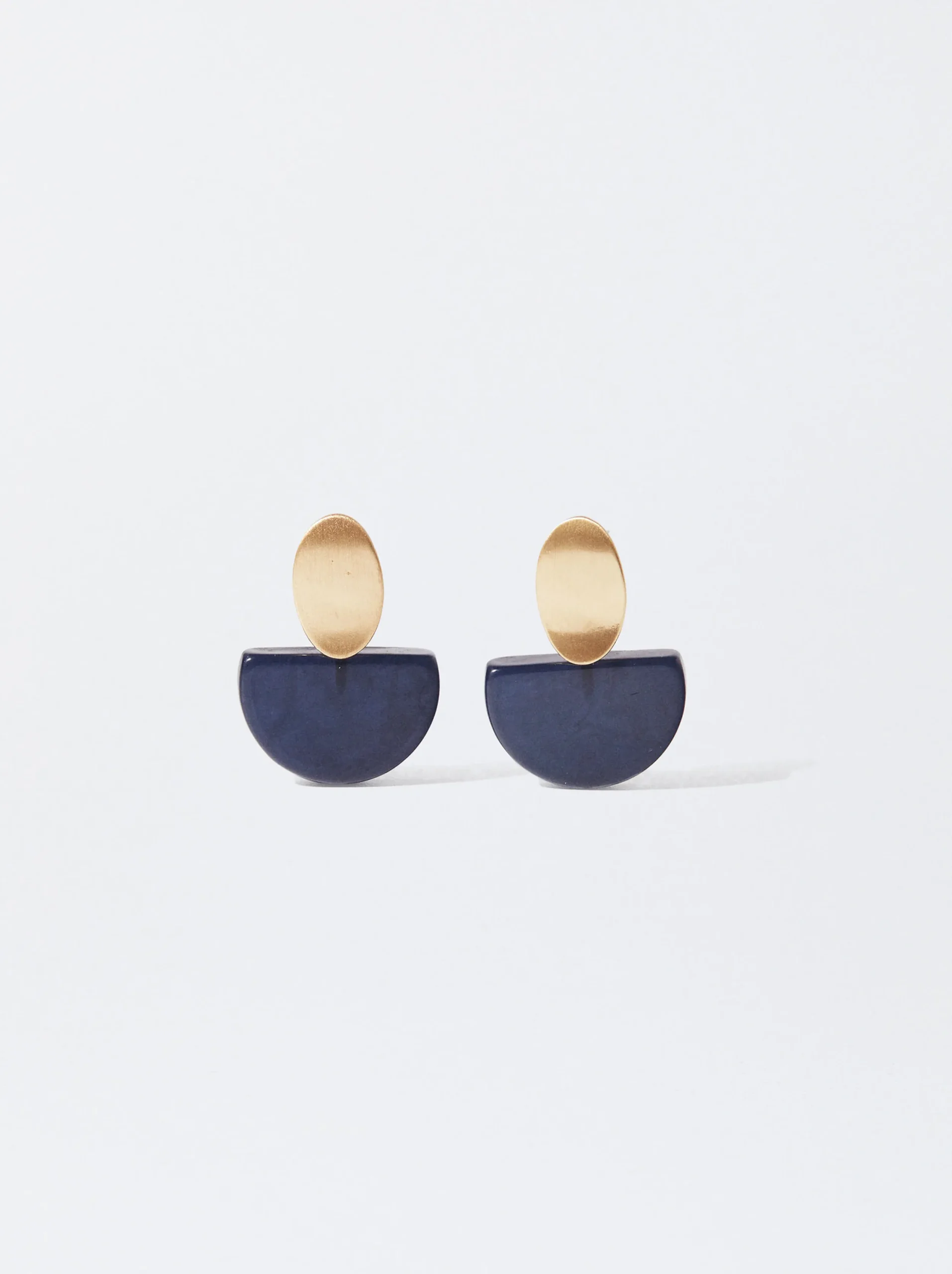 PARFOIS Pendientes Con Resina Azul Sale