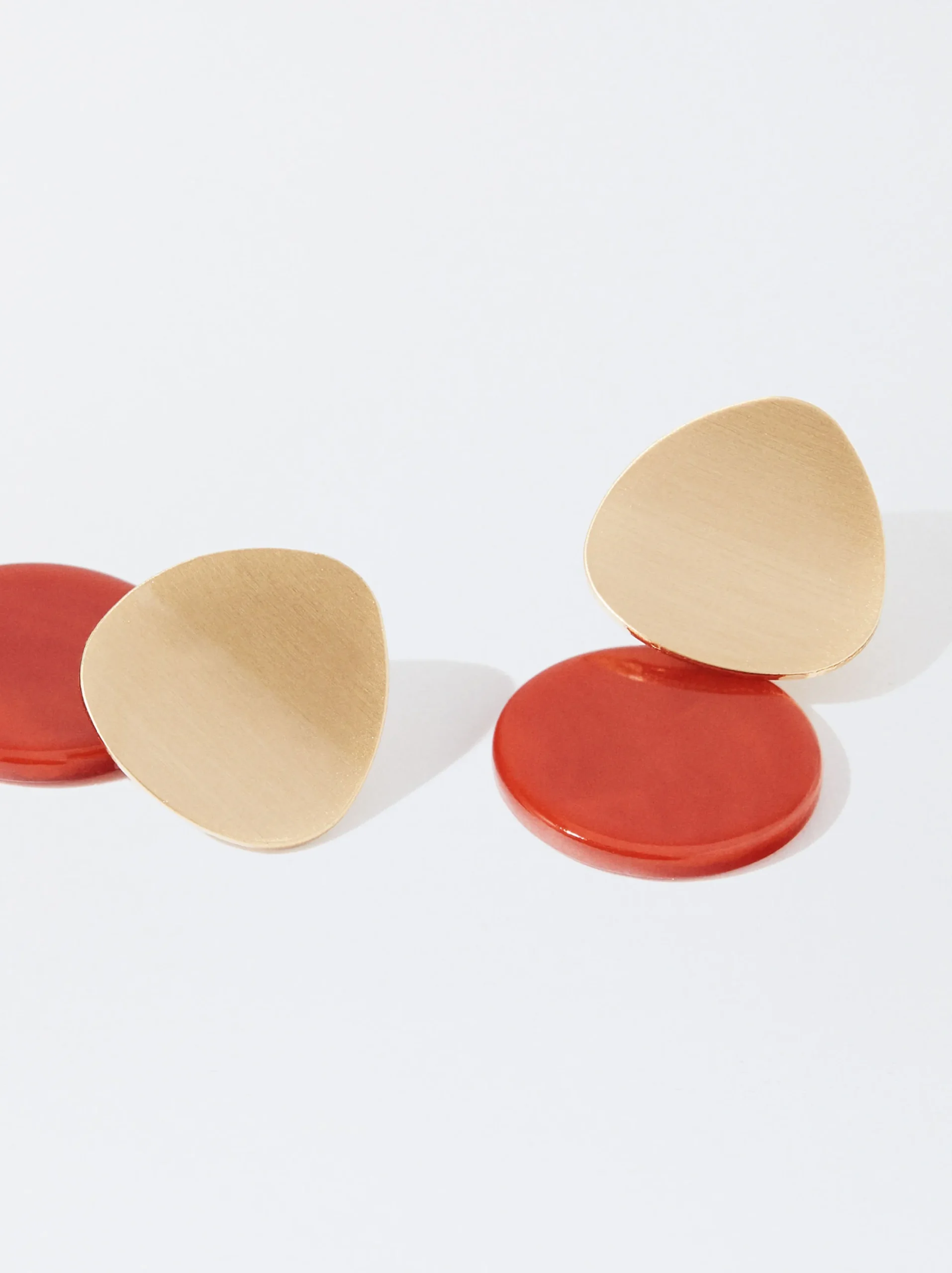 PARFOIS Pendientes Con Resina Multicor Sale