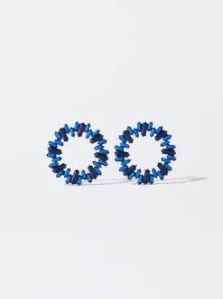PARFOIS Pendientes Con Strass Multicor Discount