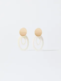 PARFOIS Pendientes Concha Dorado Store