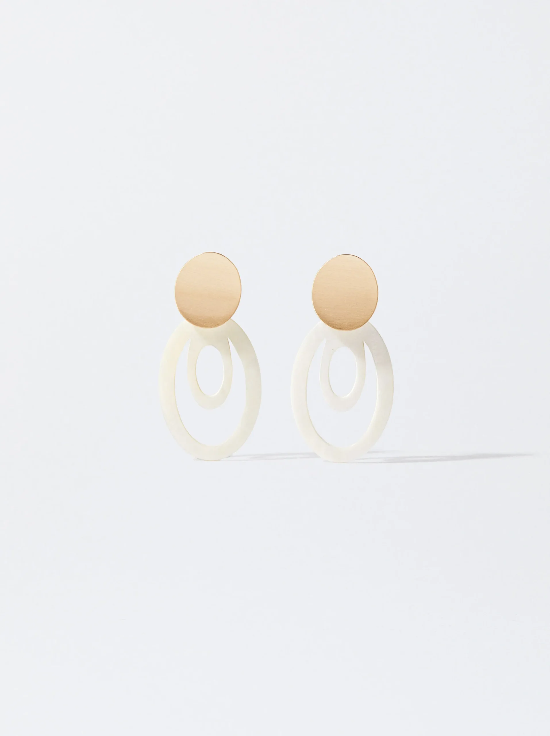 PARFOIS Pendientes Concha Dorado Store
