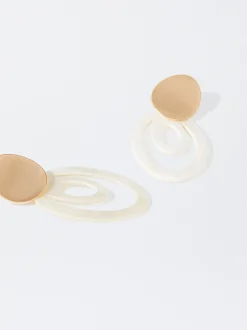 PARFOIS Pendientes Concha Dorado Store