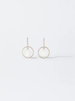 PARFOIS Pendientes Concha Dorado Discount