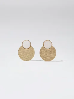PARFOIS Pendientes Concha Dorado New
