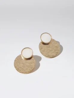 PARFOIS Pendientes Concha Dorado New