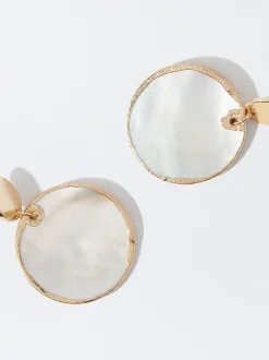 PARFOIS Pendientes Concha Dorado Best