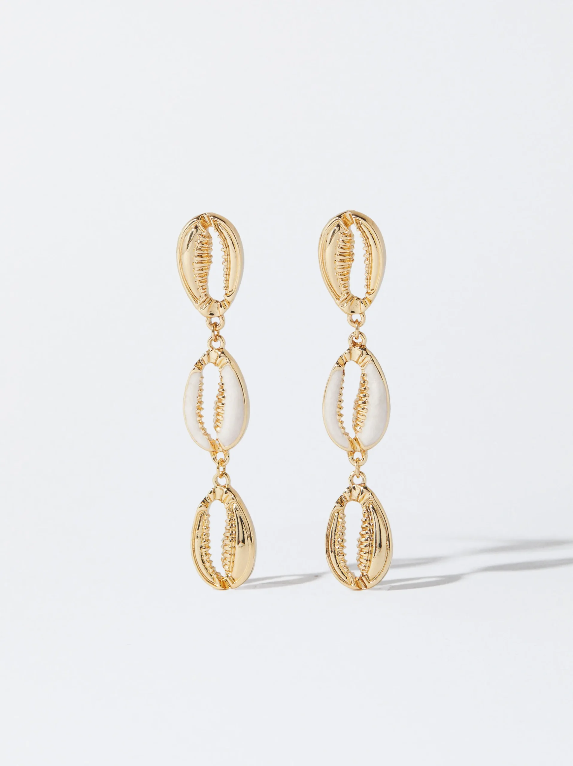 PARFOIS Pendientes Conchas Dorado Fashion