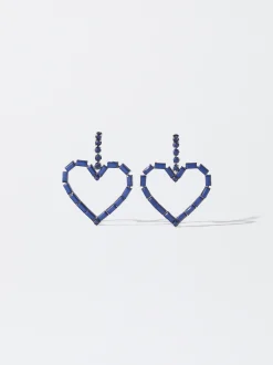 PARFOIS Pendientes Corazón Azul New