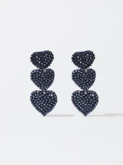 PARFOIS Pendientes Corazón Azul Best Sale